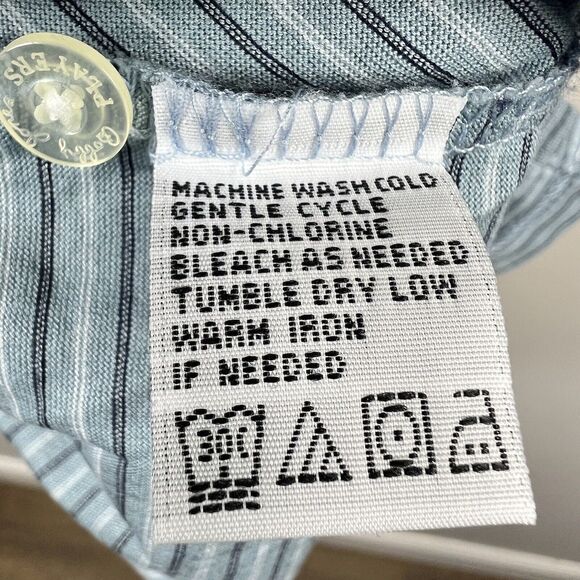 Bobby Jones Players Blue Striped Polo Shirt Size M Medium Short Sleeve - Picture 11 of 12